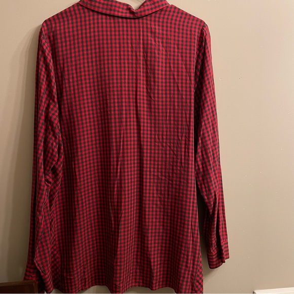 J. Jill gingham plaid button down shirt - Picture 3 of 5